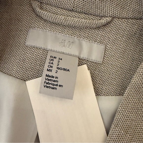 H&M Beige Blazer for Women - Picture 2 of 4